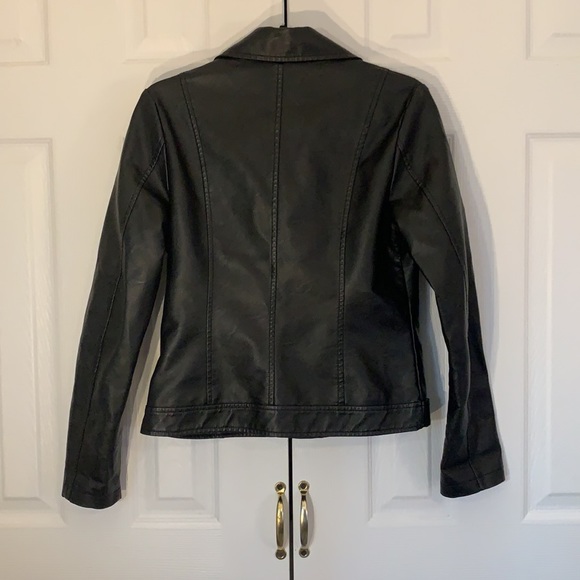 NWOT Faux Leather Jacket - Picture 2 of 4